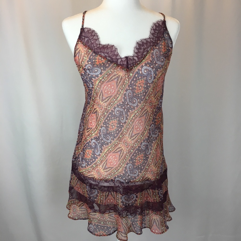 Victoria’s Secret sheer boho print nightie